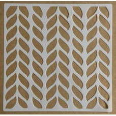 Sjabloon 20 x 20 cm - Kabelpatroon 06