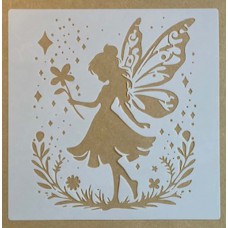 Sjabloon 20 x 20 cm - Fairy 01 Sjabloon 20 x 20 cm - Fairy 01