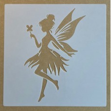 Sjabloon 20 x 20 cm - Fairy 02 Sjabloon 20 x 20 cm - Fairy 02