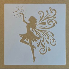 Sjabloon 20 x 20 cm - Fairy 04 Sjabloon 20 x 20 cm - Fairy 04