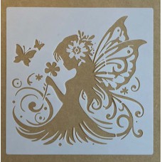 Sjabloon 20 x 20 cm - Fairy 05 Sjabloon 20 x 20 cm - Fairy 05