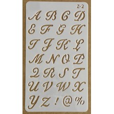 Sjabloon 10 x 17 cm - Letters 02