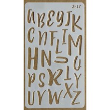 Sjabloon 10 x 17 cm - Letters 17