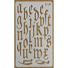 Sjabloon 10 x 17 cm - Letters 18