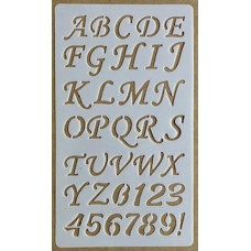 Sjabloon 10 x 17 cm - Alfabet 23