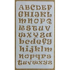 Sjabloon 10 x 17 cm - Alfabet 25