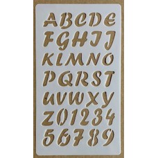 Sjabloon 10 x 17 cm - Alfabet 26