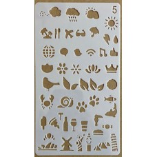 Sjabloon 10 x 17 cm - journal / planner 05