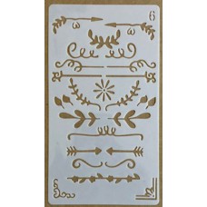Sjabloon 10 x 17 cm - journal / planner 06
