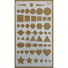 Sjabloon 10 x 17 cm - journal / planner 10