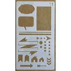 Sjabloon 10 x 17 cm - journal / planner 11