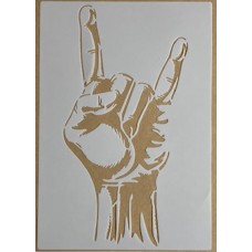 Sjabloon A4 - Rock hands