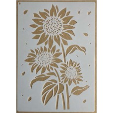 Sjabloon A4 - Bloemen zonnebloem