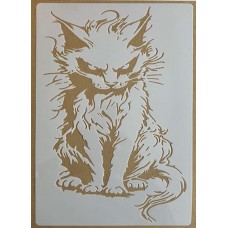 Sjabloon A4 - Evil cat