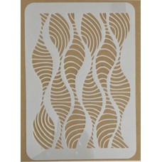 Sjabloon A4 - Achtergrond grafische golven