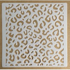 Sjabloon 15 x 15 cm - Luipaard print 01