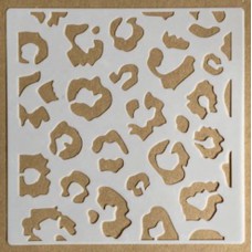 Sjabloon 15 x 15 cm - Jaguar print 02