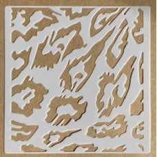 Sjabloon 15 x 15 cm - Jaguar print 03