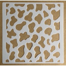 Sjabloon 15 x 15 cm - Koe print