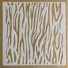 Sjabloon 15 x 15 cm - Zebra print 01 Sjabloon 15 x 15 cm - Zebra print 01