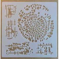 Sjabloon 15 x 15 cm - Mixed media 1 Sjabloon 15 x 15 cm - Mixed media 1