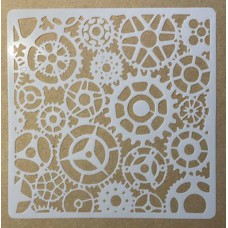 Sjabloon 15 x 15 cm - Tandwielen