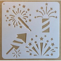 Sjabloon 15 x 15 cm - Vuurpijlen 01