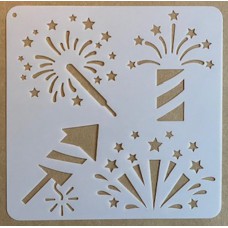 Sjabloon 15 x 15 cm - Vuurpijlen 01 Sjabloon 15 x 15 cm - Vuurpijlen 01