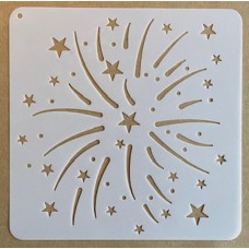 Sjabloon 15 x 15 cm - Vuurwerk 02 Sjabloon 15 x 15 cm - Vuurwerk 02