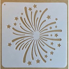 Sjabloon 15 x 15 cm - Vuurwerk 03 Sjabloon 15 x 15 cm - Vuurwerk 03