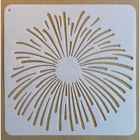 Sjabloon 15 x 15 cm - Vuurwerk 04