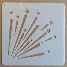 Sjabloon 15 x 15 cm - Vuurwerk 08 Sjabloon 15 x 15 cm - Vuurwerk 08