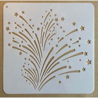 Sjabloon 15 x 15 cm - Vuurwerk 09