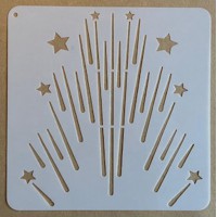 Sjabloon 15 x 15 cm - Vuurwerk 11