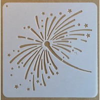 Sjabloon 15 x 15 cm - Vuurwerk 13
