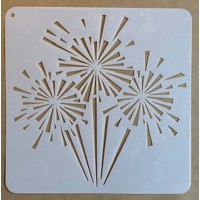 Sjabloon 15 x 15 cm - Vuurwerk 16
