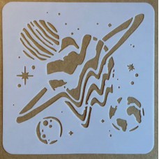 Sjabloon 15 x 15 cm - Space 03