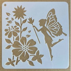 Sjabloon 15 x 15 cm - Fairy 01