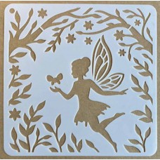 Sjabloon 15 x 15 cm - Fairy 02