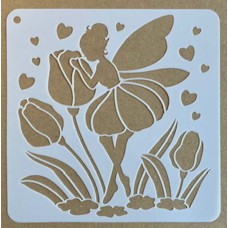 Sjabloon 15 x 15 cm - Fairy 07