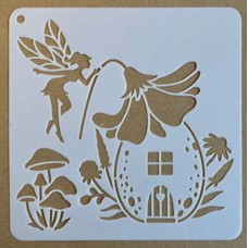 Sjabloon 15 x 15 cm - Fairy 11