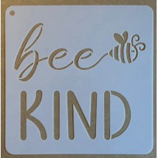 Sjabloon 15 x 15 cm - tekst Bee kind