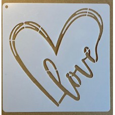 Sjabloon 15 x 15 cm - Harten 04