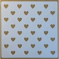Sjabloon 15 x 15 cm - Harten 17