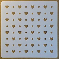 Sjabloon 15 x 15 cm - Harten 18 Sjabloon 15 x 15 cm - Harten 18