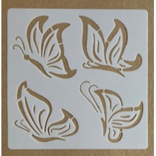 Sjabloon 15 x 15 cm - Vlinders 05 Sjabloon 15 x 15 cm - Vlinders 05