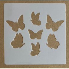 Sjabloon 15 x 15 cm - Vlinders 06 Sjabloon 15 x 15 cm - Vlinders 06