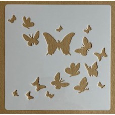 Sjabloon 15 x 15 cm - Vlinders 08 Sjabloon 15 x 15 cm - Vlinders 08