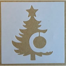 Sjabloon 15 x 15 cm - Kerstboom 02