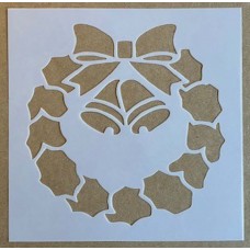 Sjabloon 15 x 15 cm - Kerstkrans